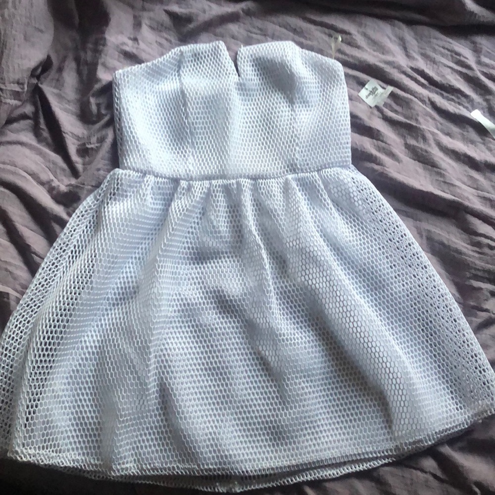 White net Skater Dress